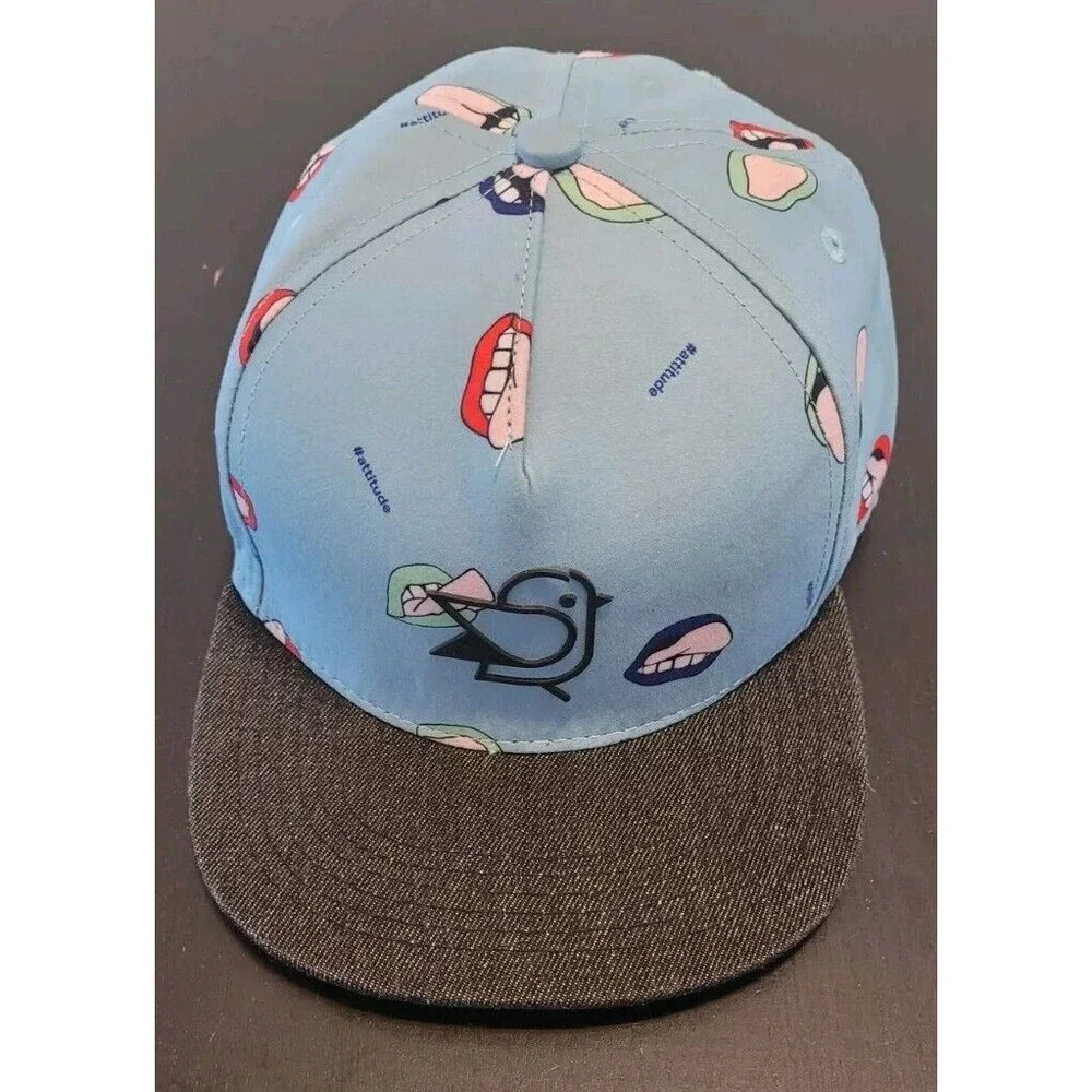 Birdz Children & Co. Hat Blue Age 6-10 Snapback Cap Retro California